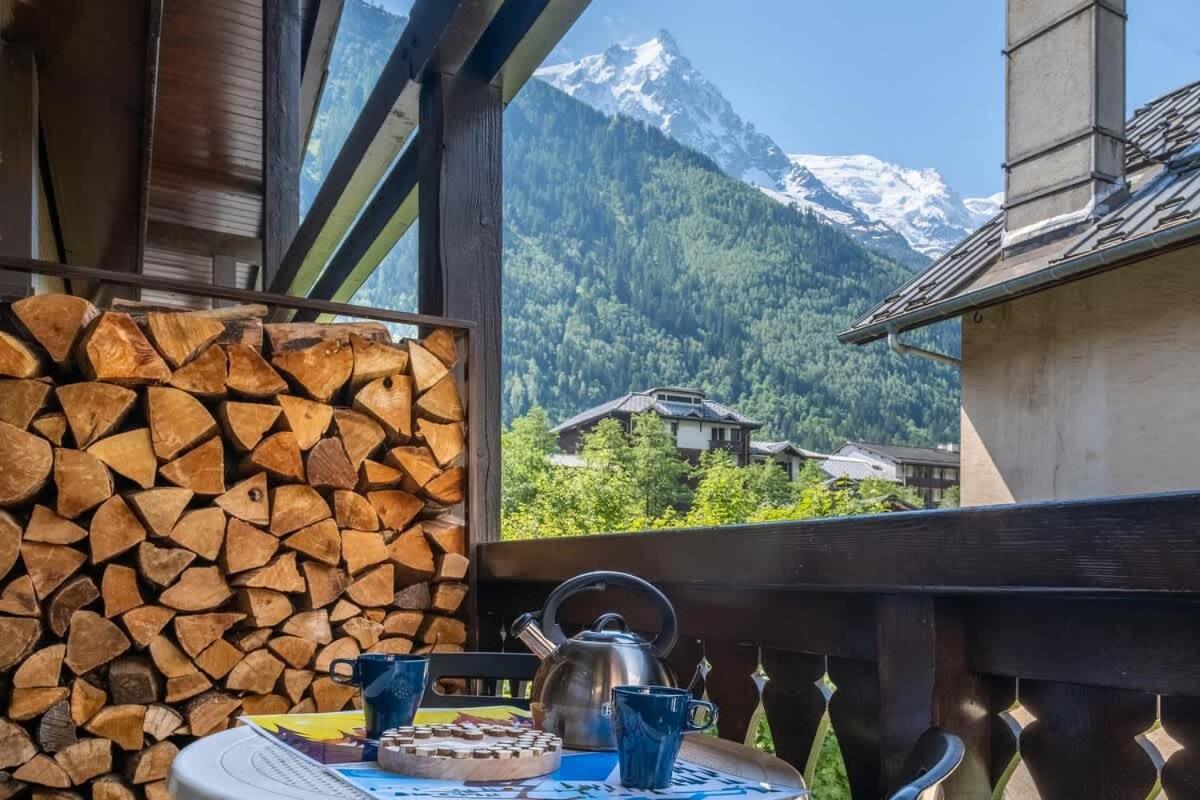 Chalet Racar Pour 4 Personnes, Centre Ville Et Vue Sur La Montagne Chamonix Luaran gambar