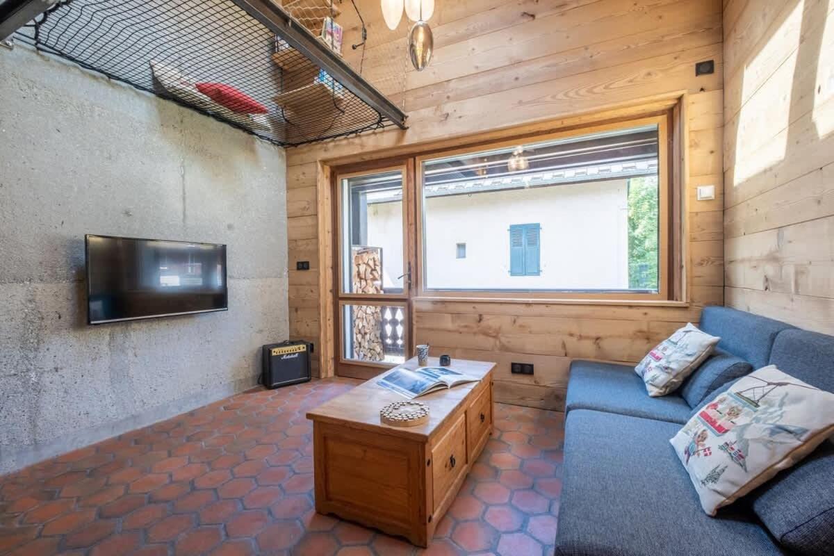 Chalet Racar Pour 4 Personnes, Centre Ville Et Vue Sur La Montagne Chamonix Luaran gambar